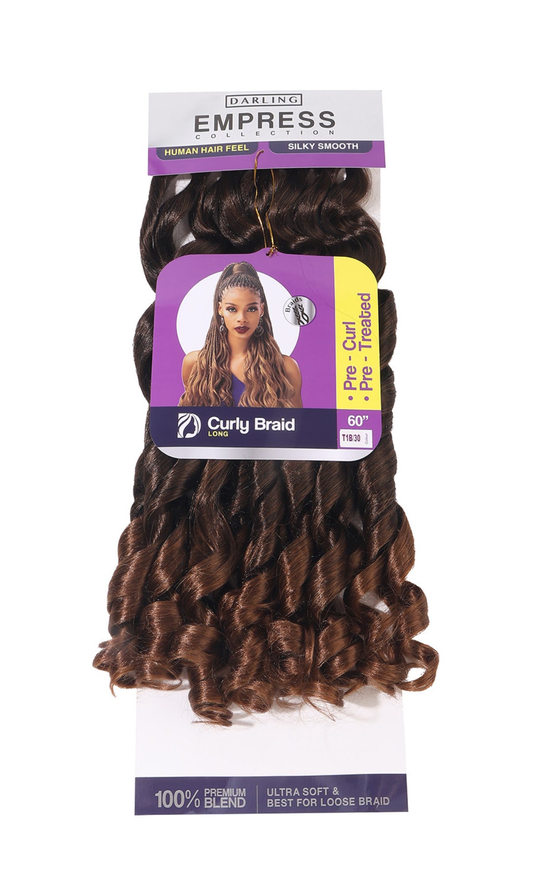 Tresses bouclées à la française - Tresse bouclée 60"