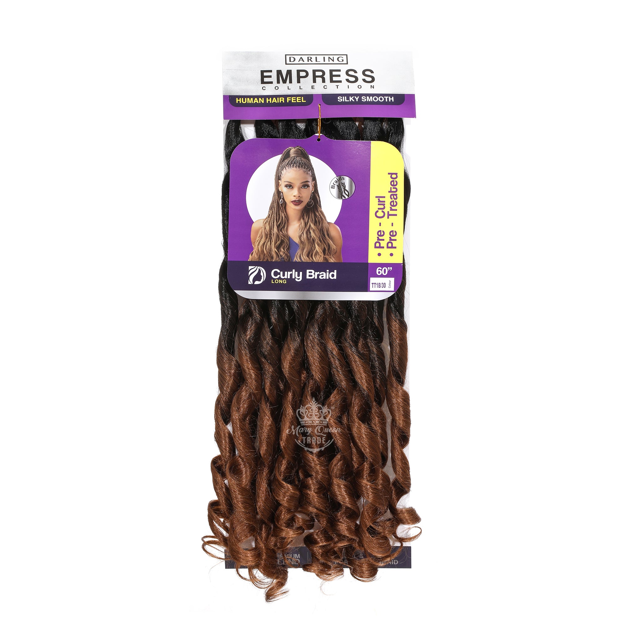 Tresses bouclées à la française - Tresse bouclée 60"