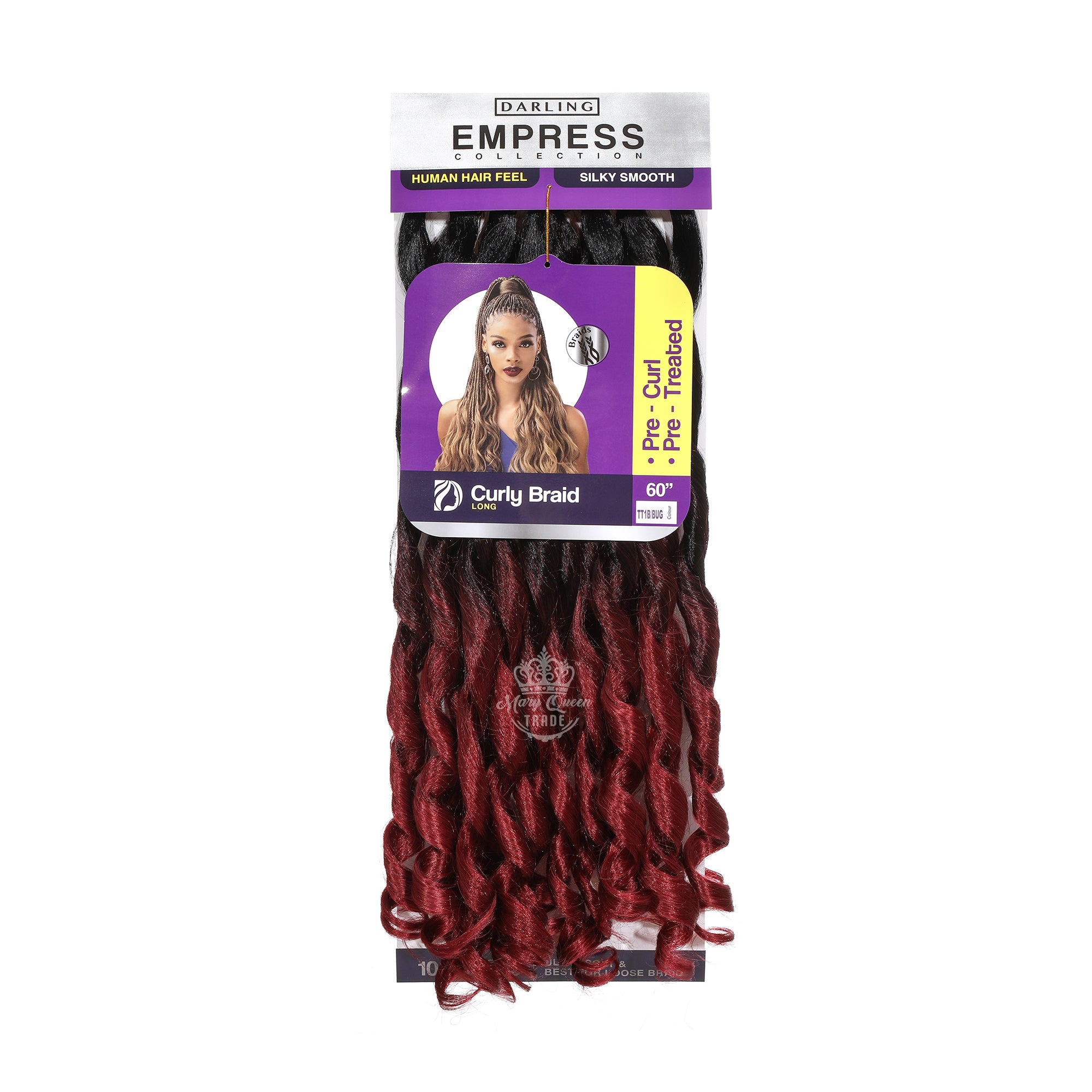 Tresses bouclées à la française - Tresse bouclée 60"