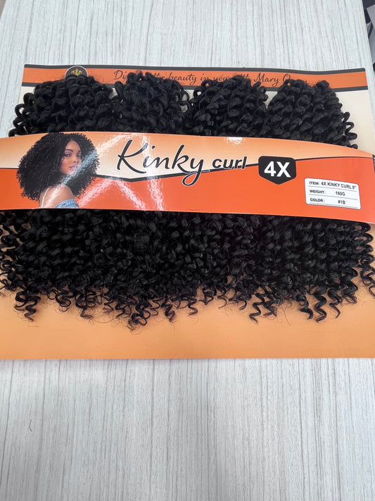 4X Kinky Curl 8"