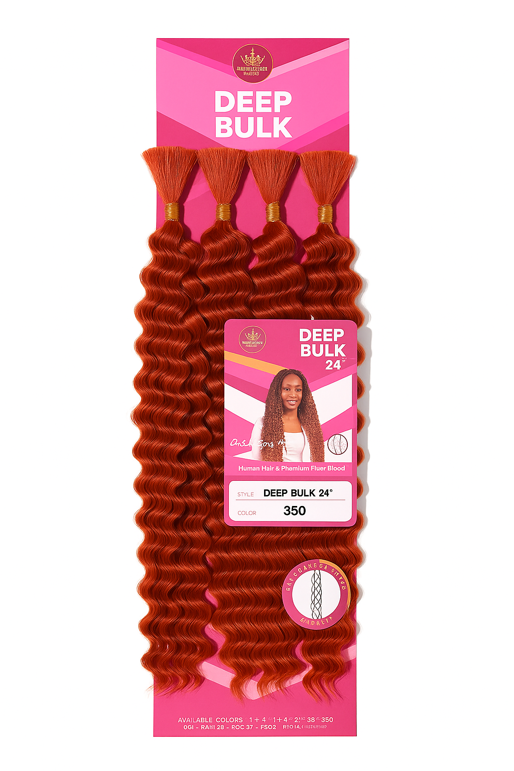 Salon-quality boho braiding hair synthetic fiber 24"