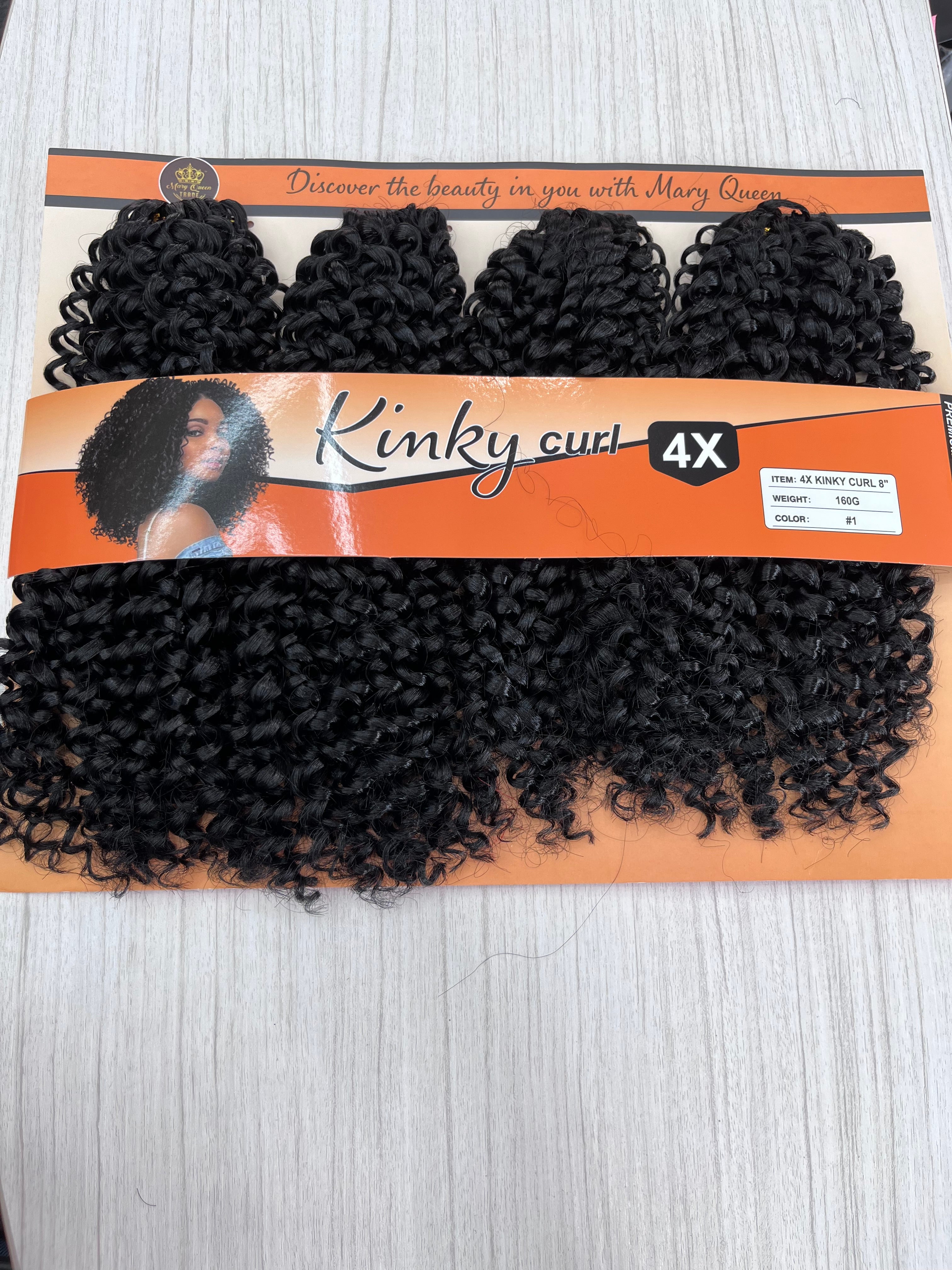 4X Kinky Curl 8"