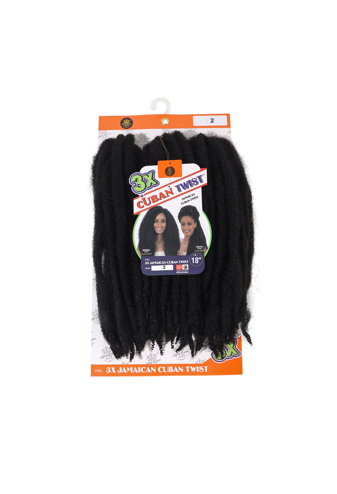3X Jamaican Cuban Twist 18"
