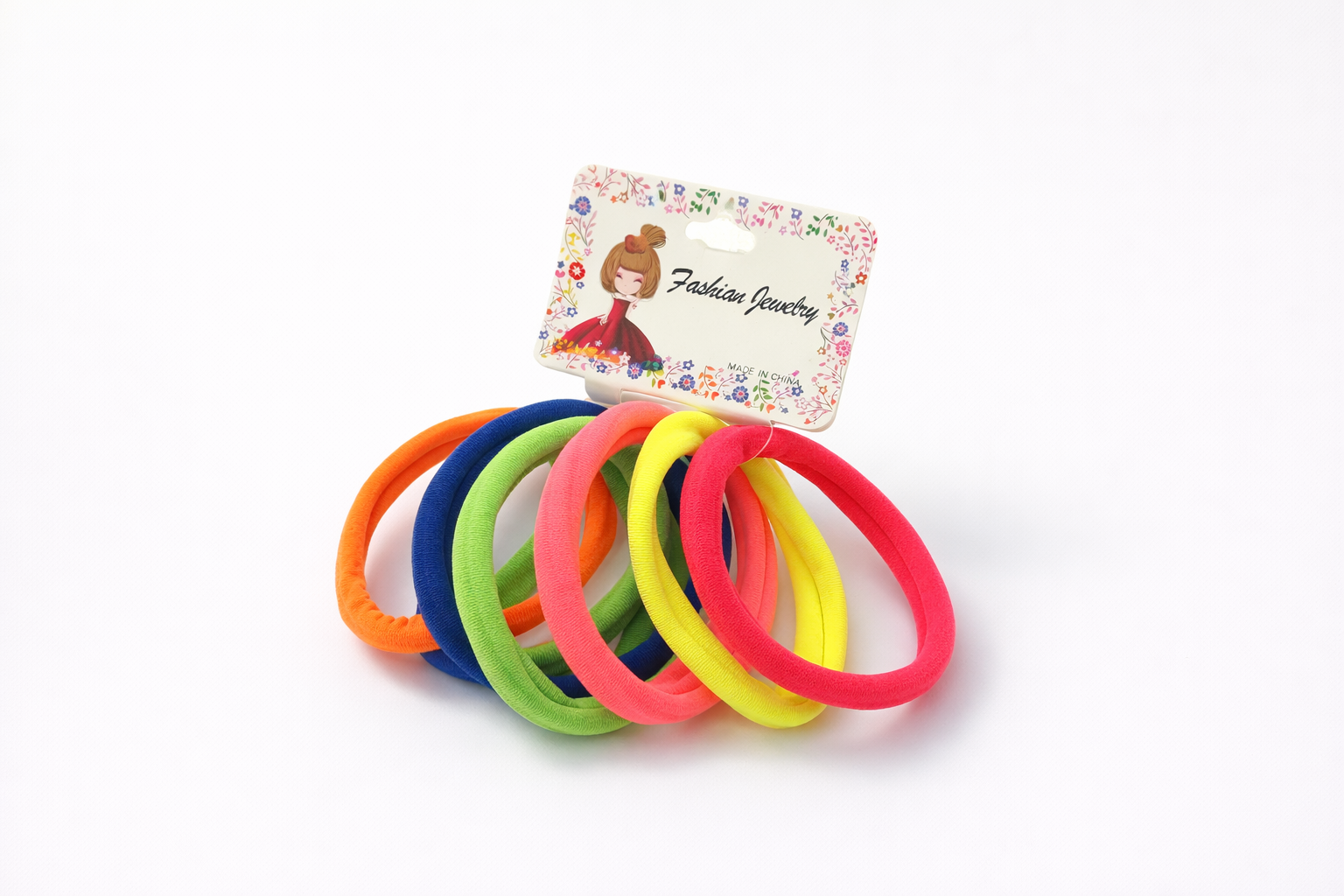 Hair Elastic Bands – Soft & Stretchy (6 Pack) - Wholesale