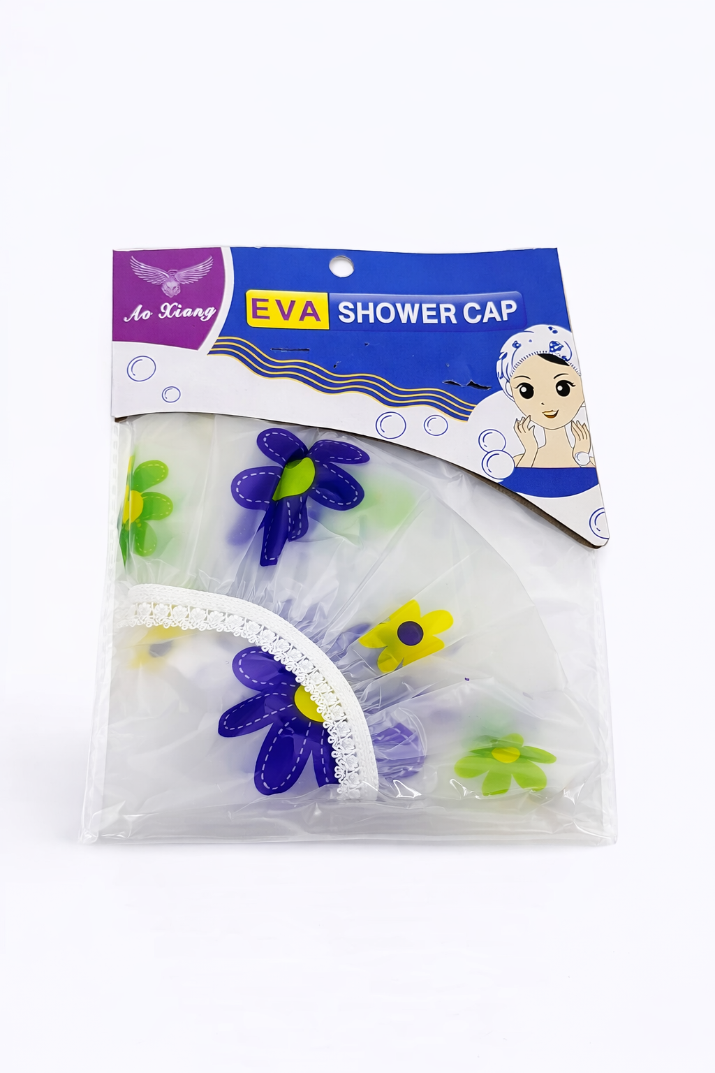 EVA Shower Cap – Waterproof Hair Protection