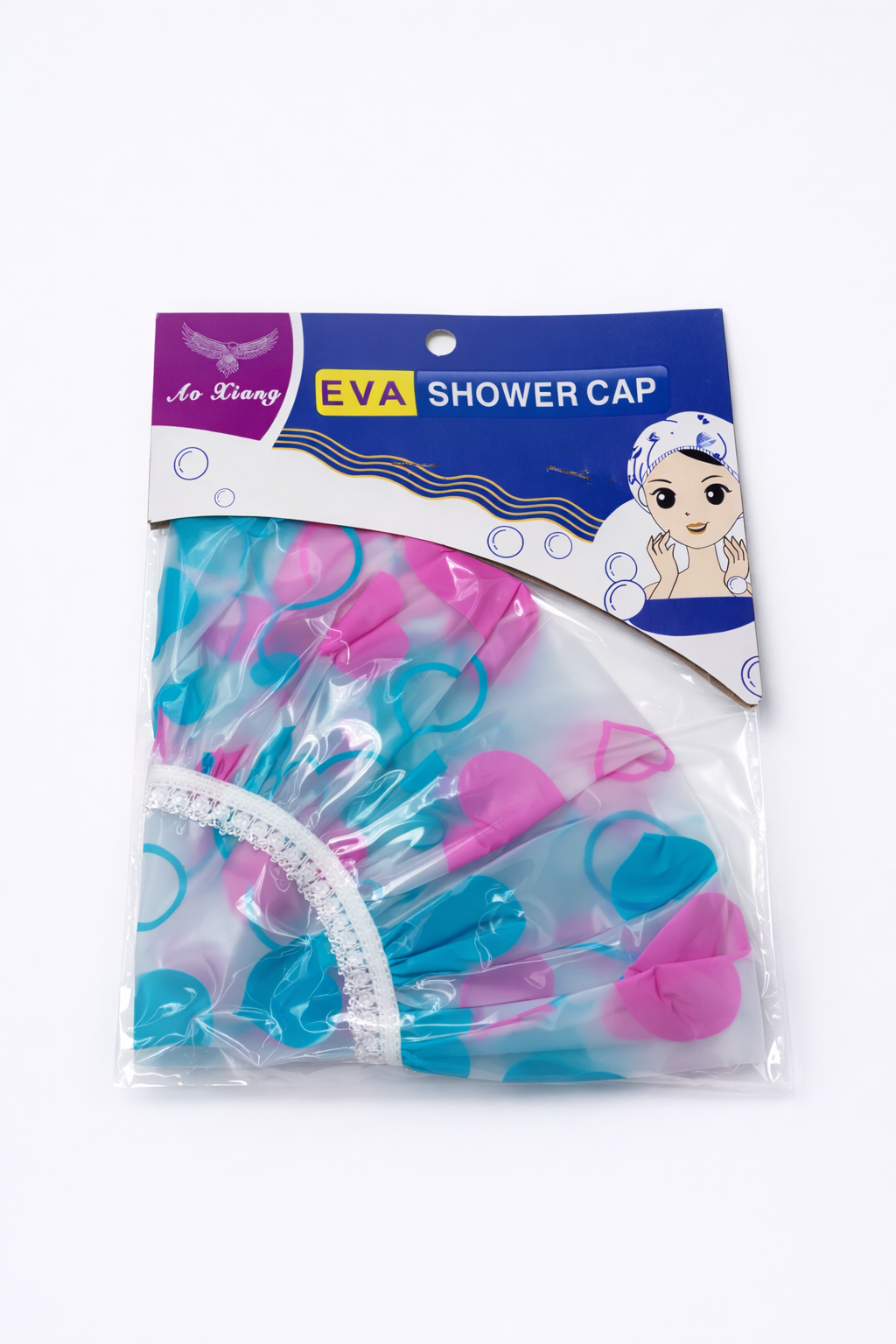EVA Shower Cap – Waterproof Hair Protection