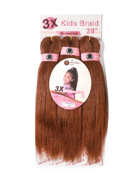 3X Kids Braids Pre-Stretched 28"