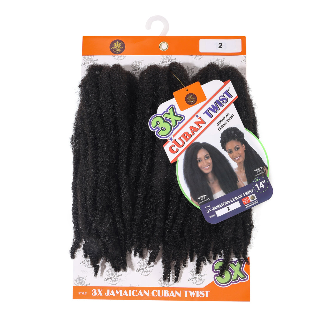 3X Jamaican Cuban Twist 14"