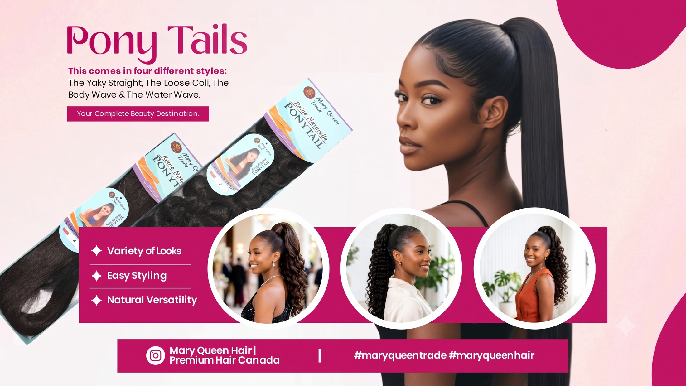 Mary Queen Trade hair banner