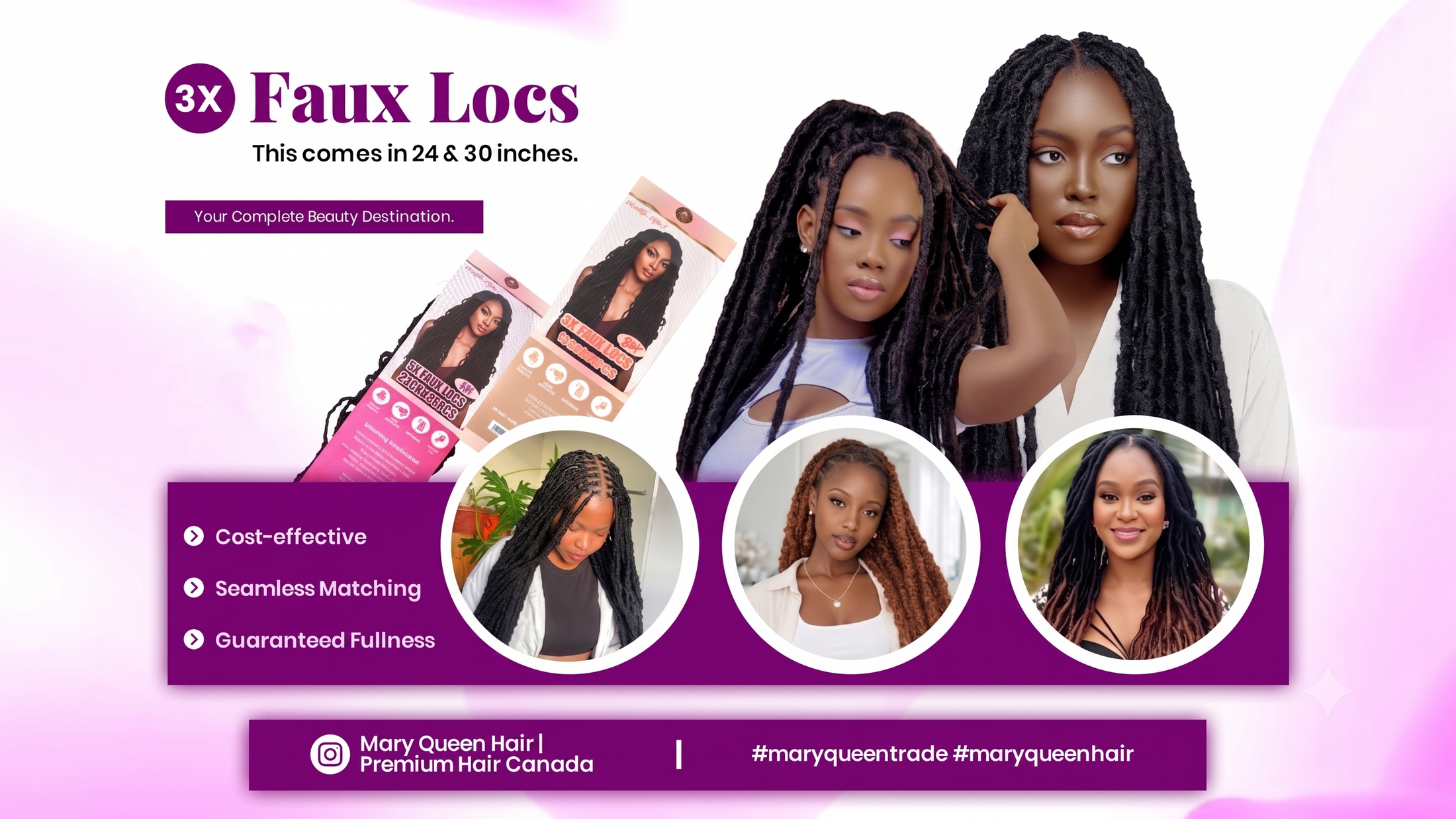 Mary Queen Trade hair banner