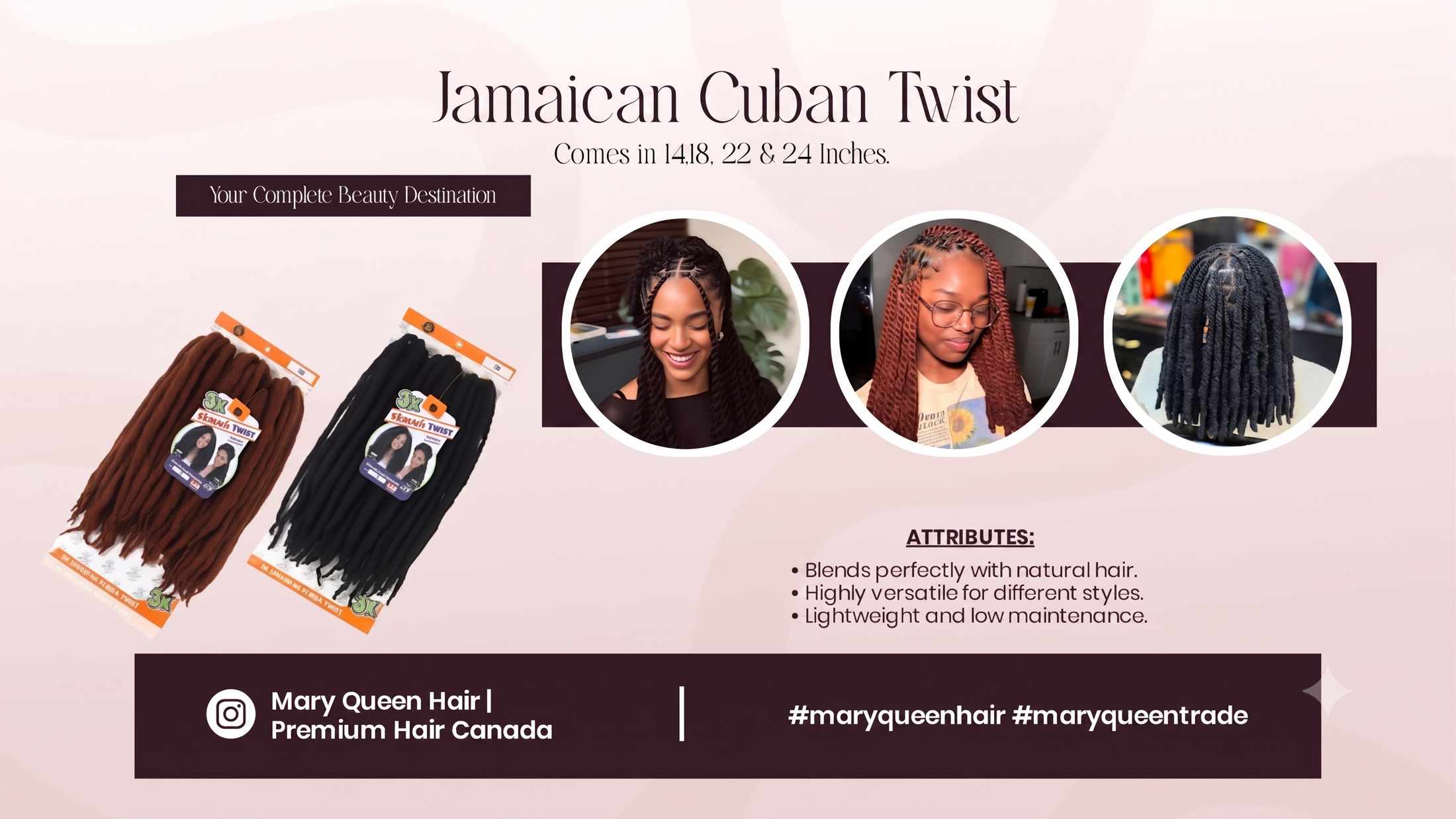 Mary Queen Trade hair banner