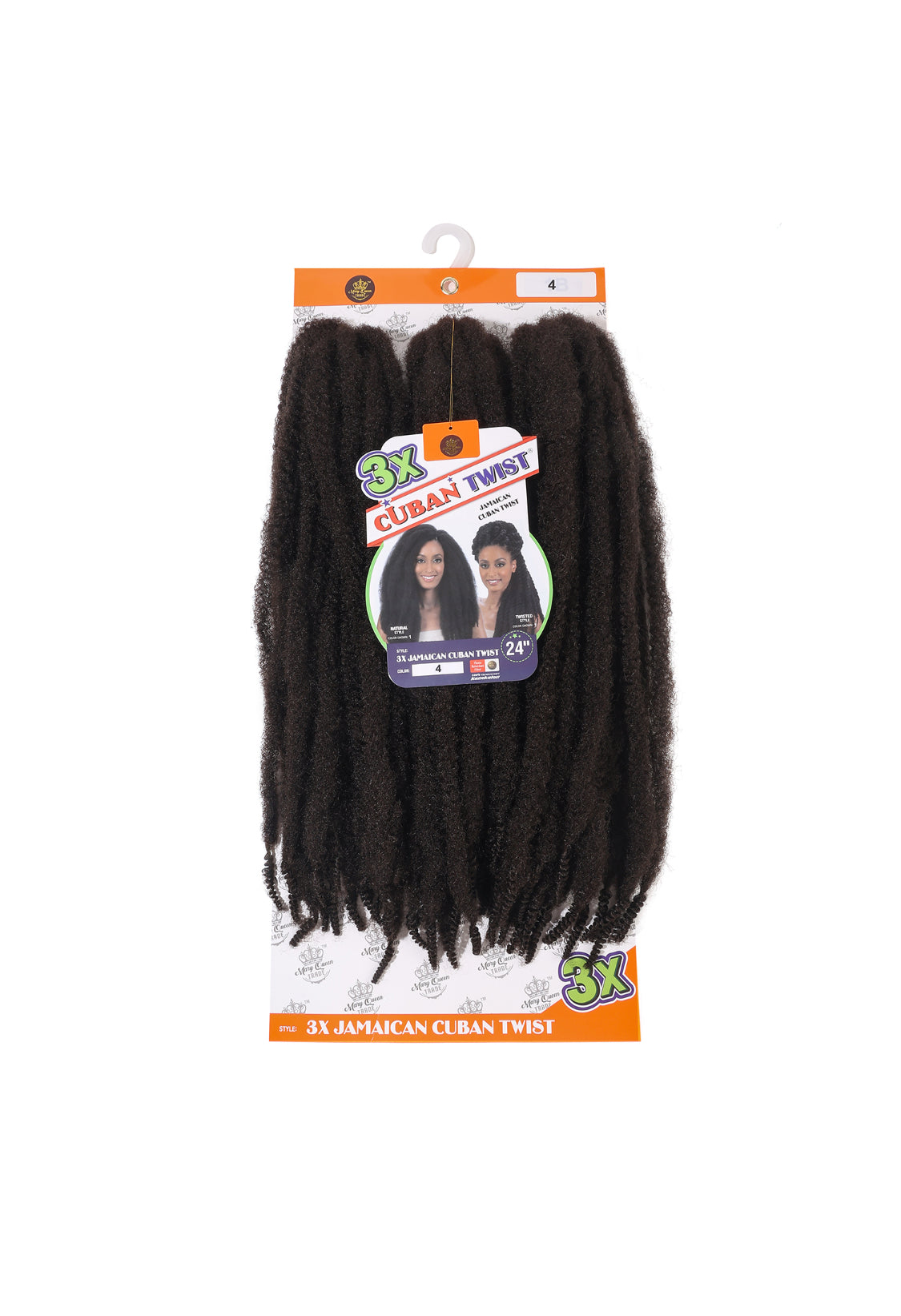 3X Jamaican Cuban Twist 22"