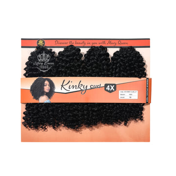 Packaged hair extensions with 'Mary Queen' branding on a white background