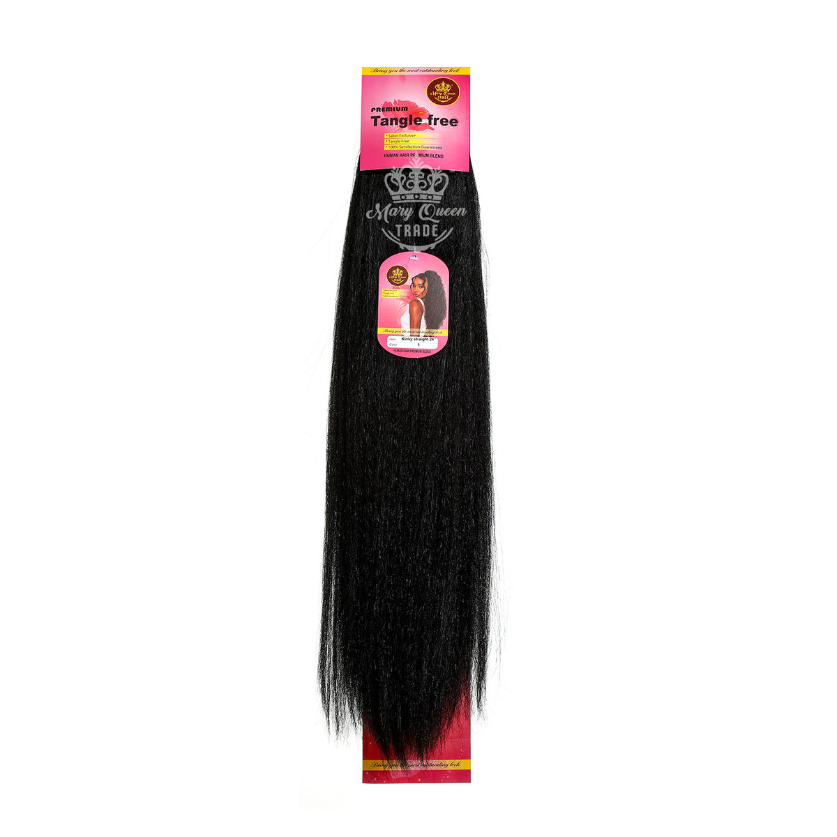Mary Queen BioProtein™ Kinky Straight Ponytail – 24" – Wholesale