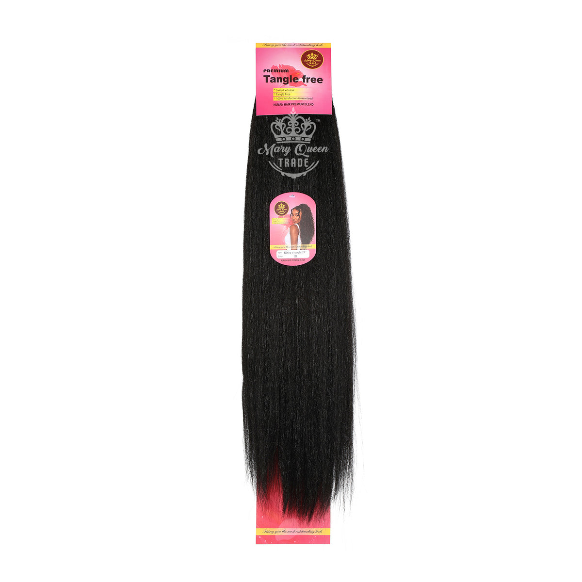 Mary Queen BioProtein™ Kinky Straight Ponytail – 24" – Wholesale