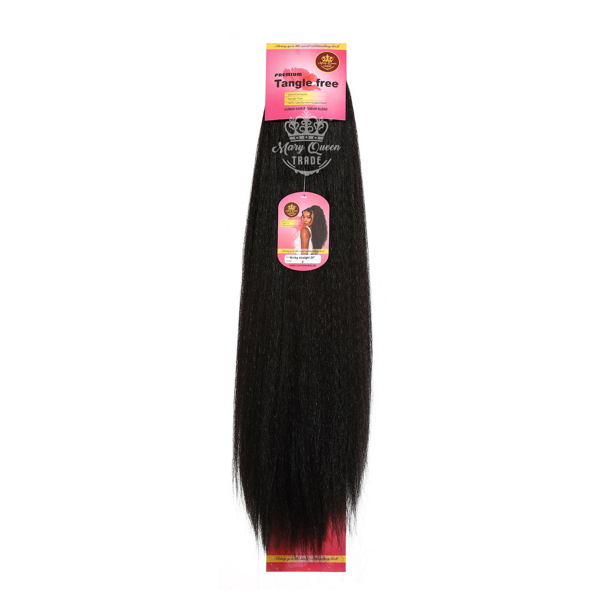 Mary Queen BioProtein™ Kinky Straight Ponytail – 24" – Wholesale
