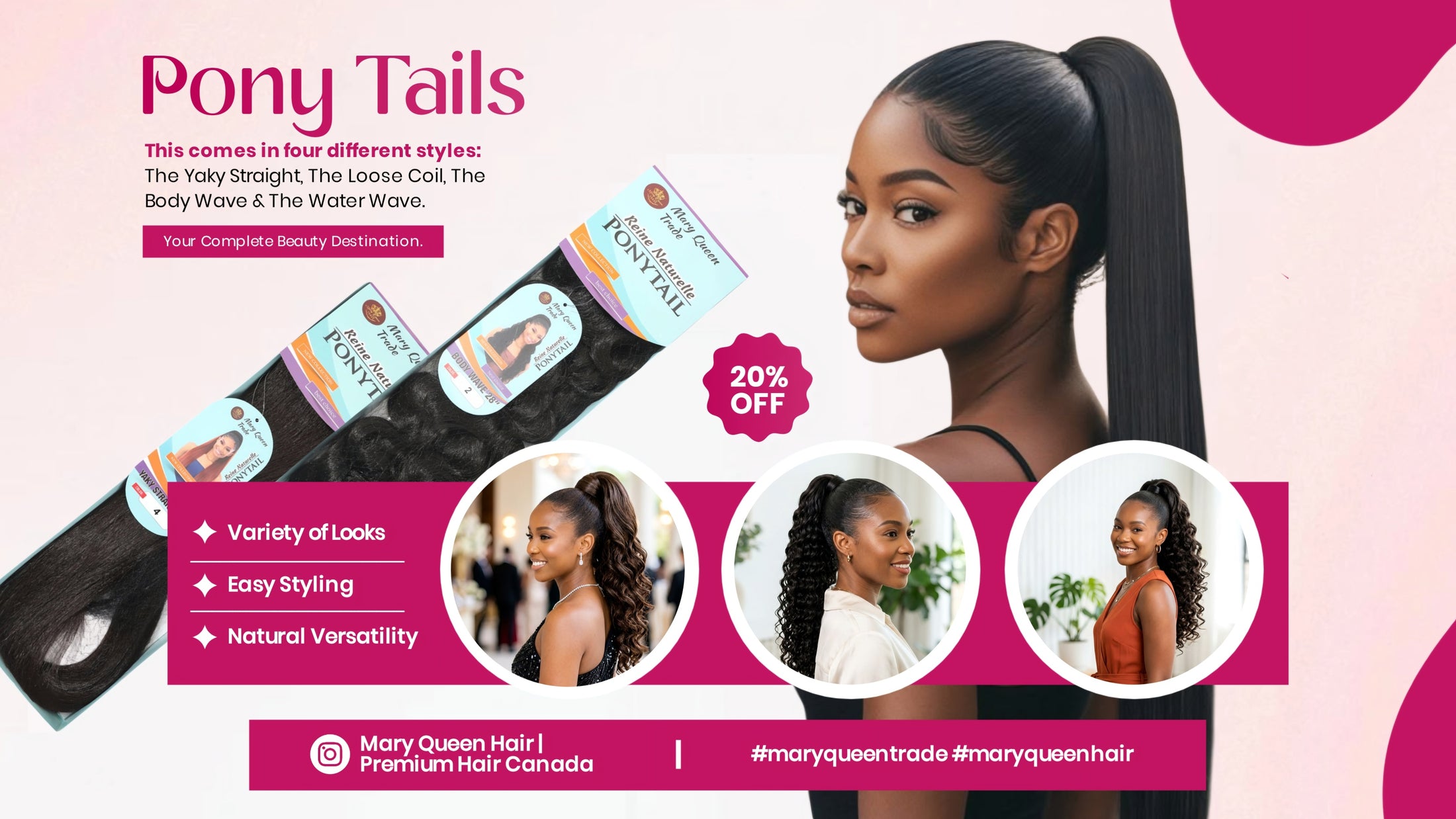 Mary Queen Trade hair banner