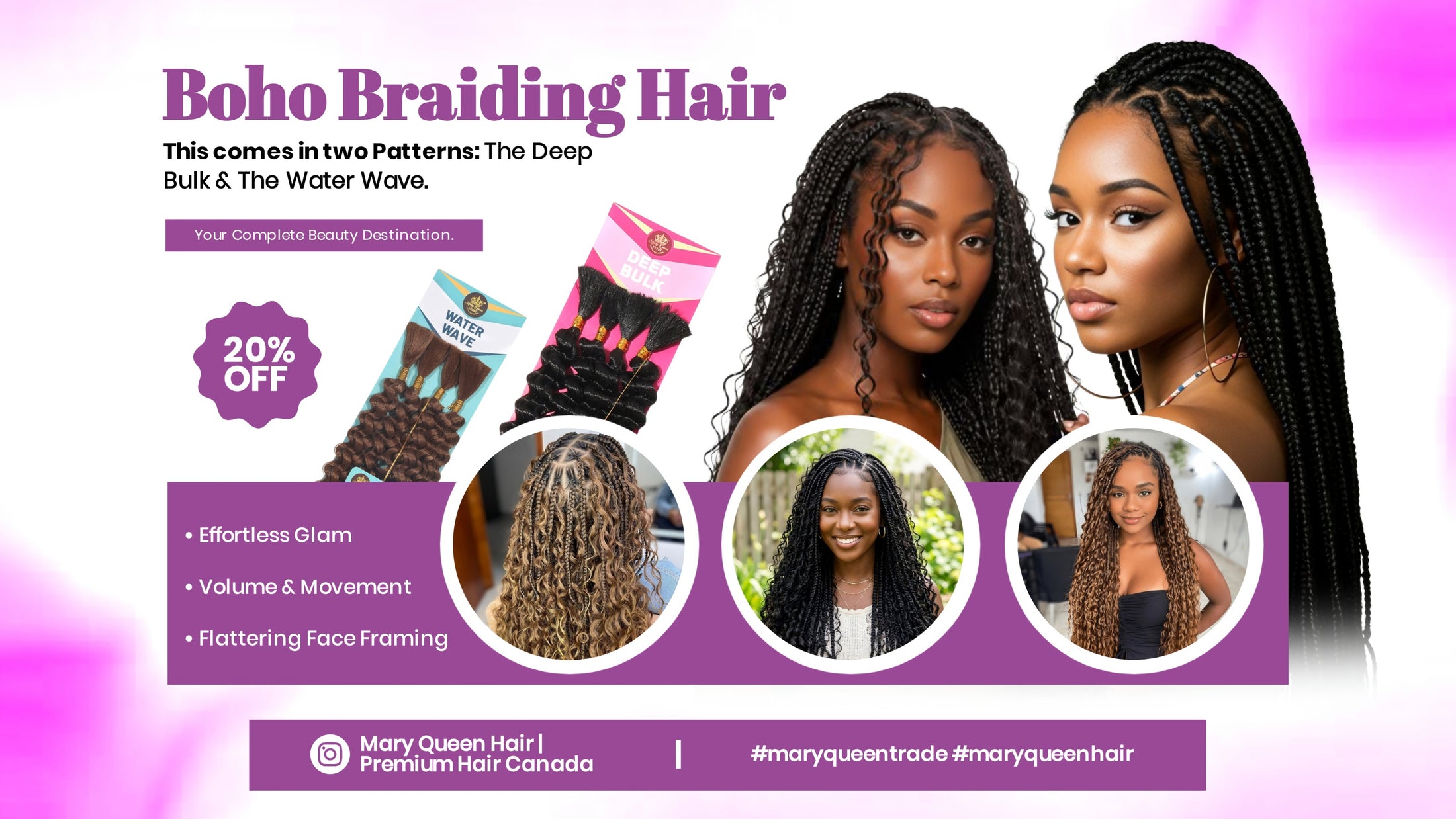 Mary Queen Trade hair banner