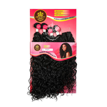 Mary Queen BioProtein™ Spring Curl 4-Bundle Set with Closure – 20"–22"