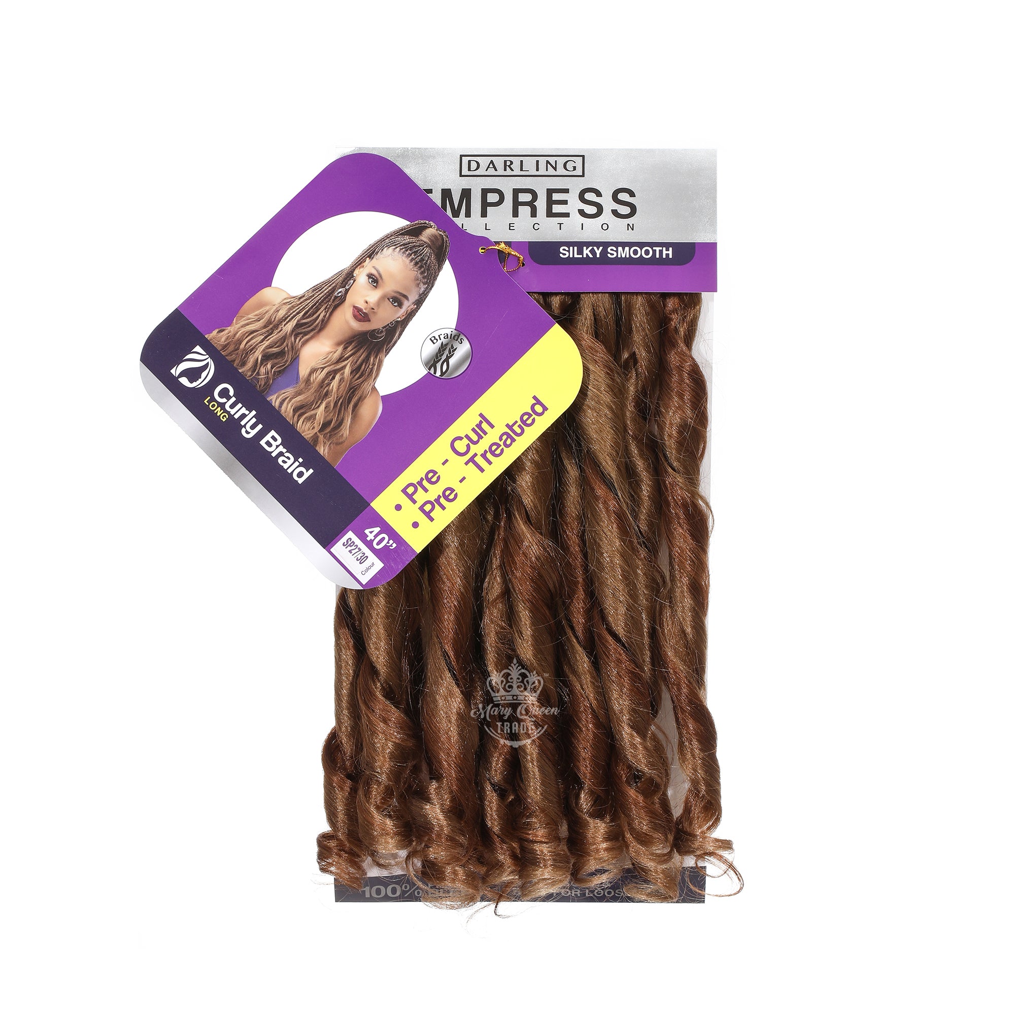 Tresses bouclées à la française - Tresses bouclées 40"