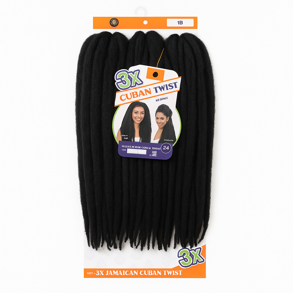 3X Jamaican Cuban Twist 24"