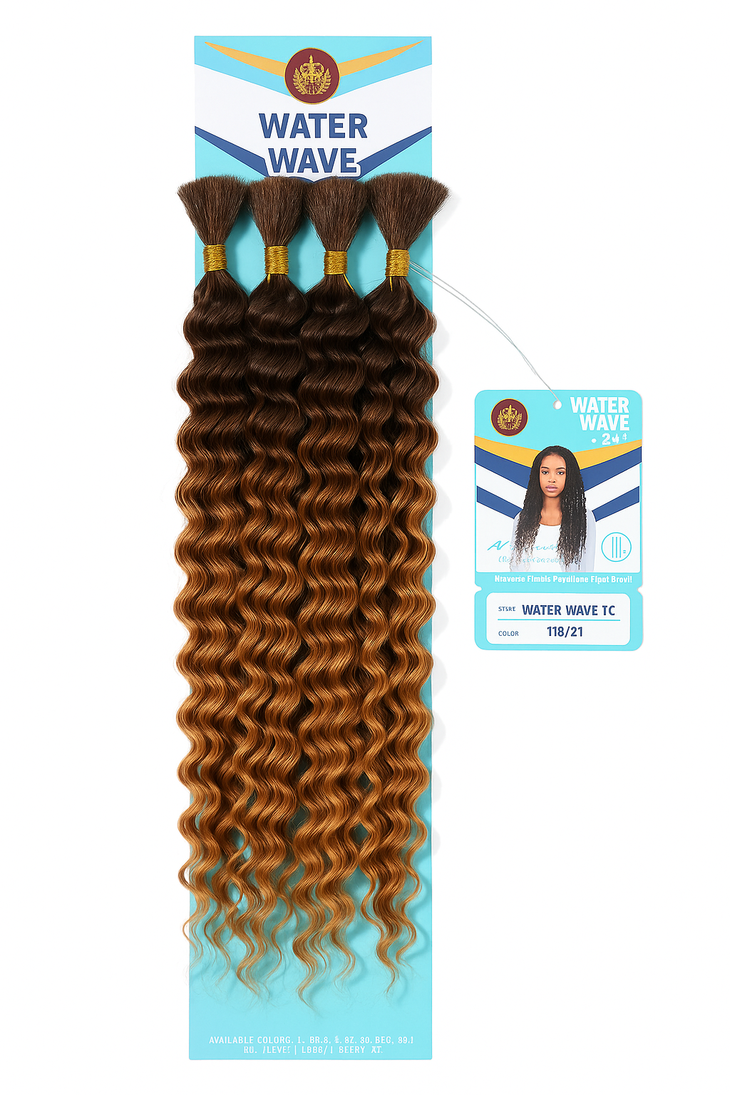 Mélange de cheveux humains ondulés de style bohème, 61 cm (24 pouces)