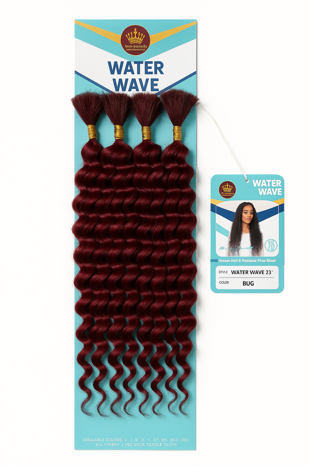 Mélange de cheveux humains ondulés de style bohème, 61 cm (24 pouces)